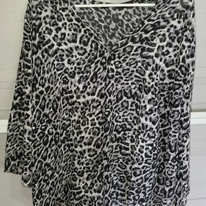 Leopard print tunic top size 2xl